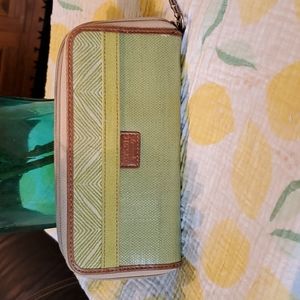 Beautiful all styles green fossil women wallet